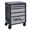 Beta Tool Cabinet, 5 Drawer, Light Gray, Sheet Metal, 29 in W x 17-1/2 in D x 38 in H 024004652